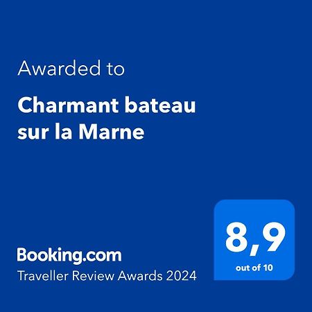 Charmant Bateau Sur La Marne Jouarre Buitenkant foto