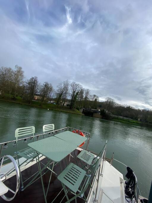 Charmant Bateau Sur La Marne Jouarre Buitenkant foto
